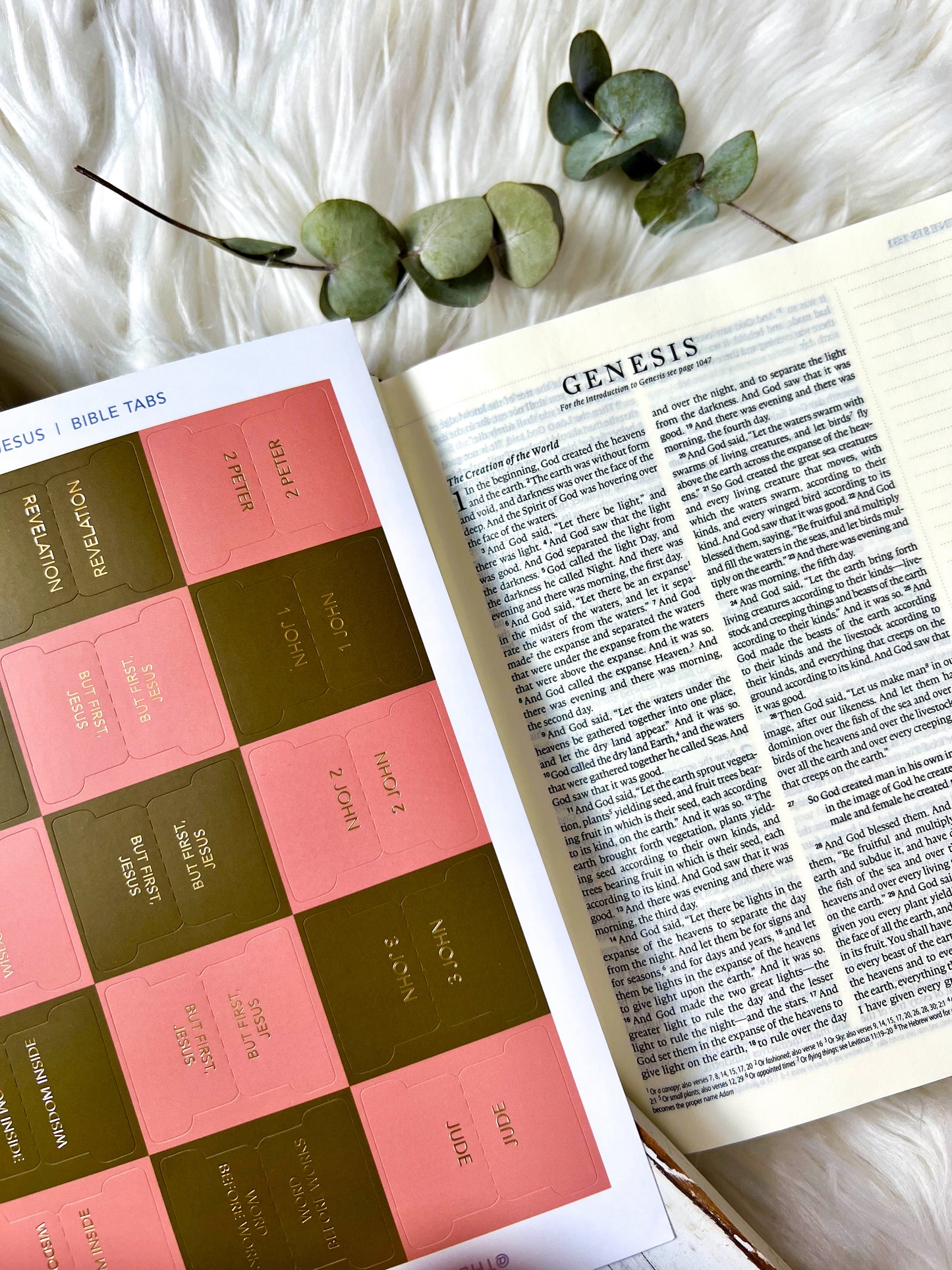 Bible Tabs | Wildflower (Pink & Olive)