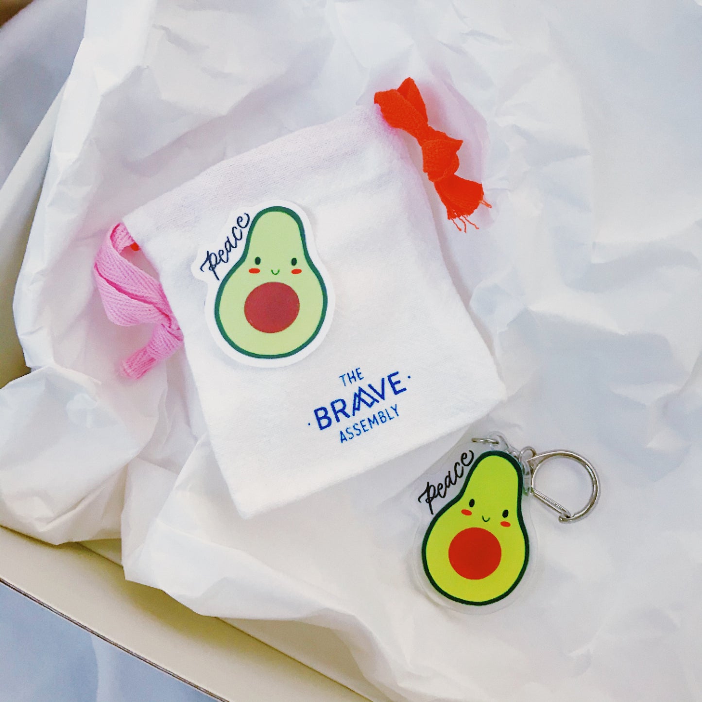 Peace (Avocado) | Acrylic Keychain