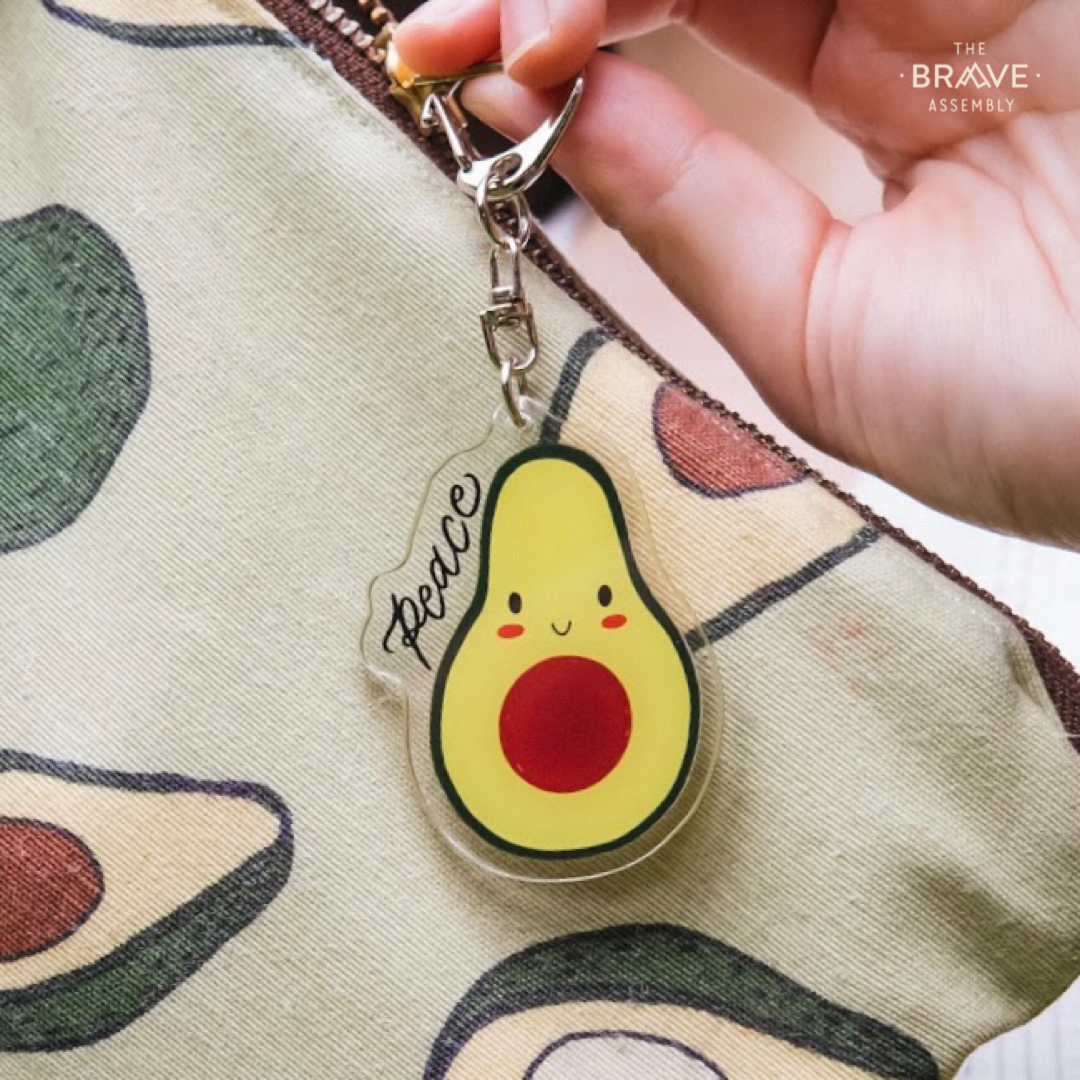 Peace (Avocado) | Acrylic Keychain