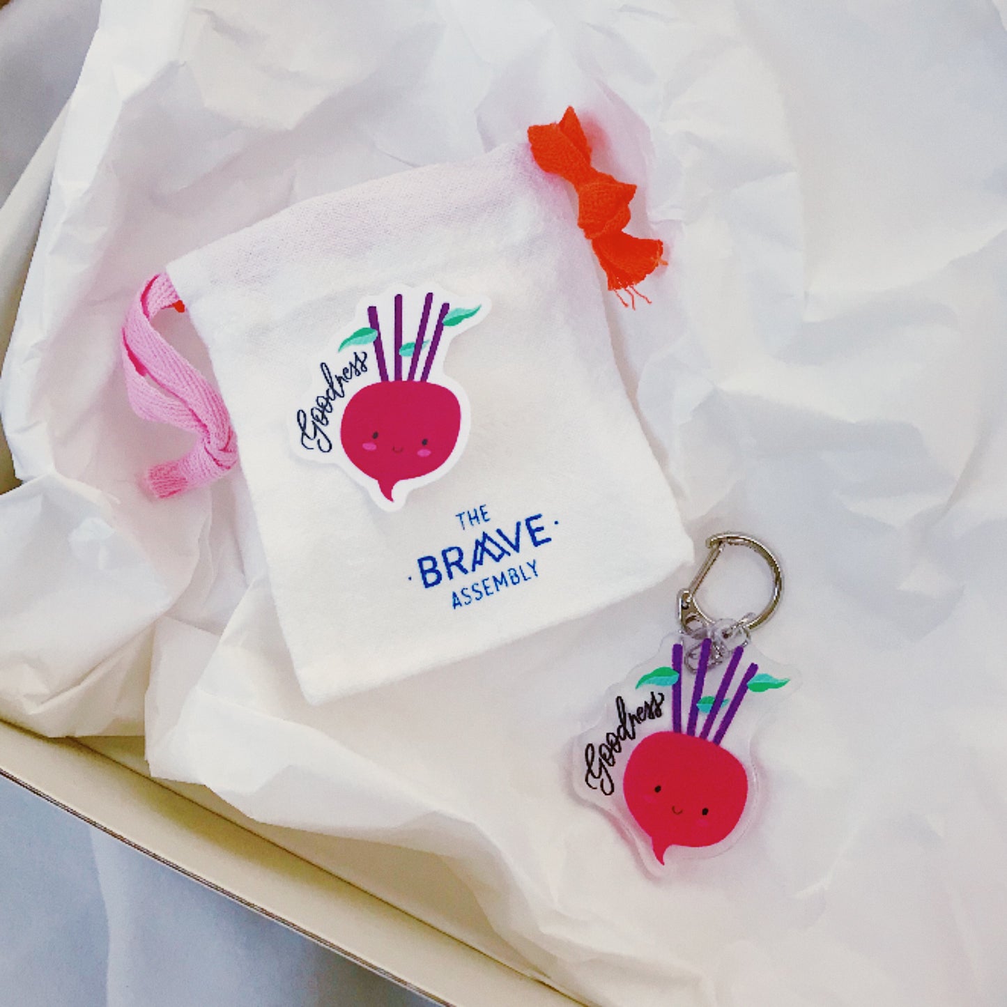 Goodness (Beetroot) | Acrylic Keychain