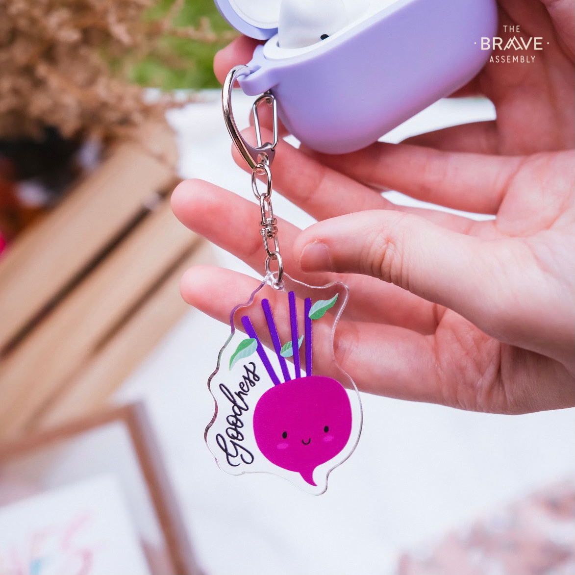 Goodness (Beetroot) | Acrylic Keychain