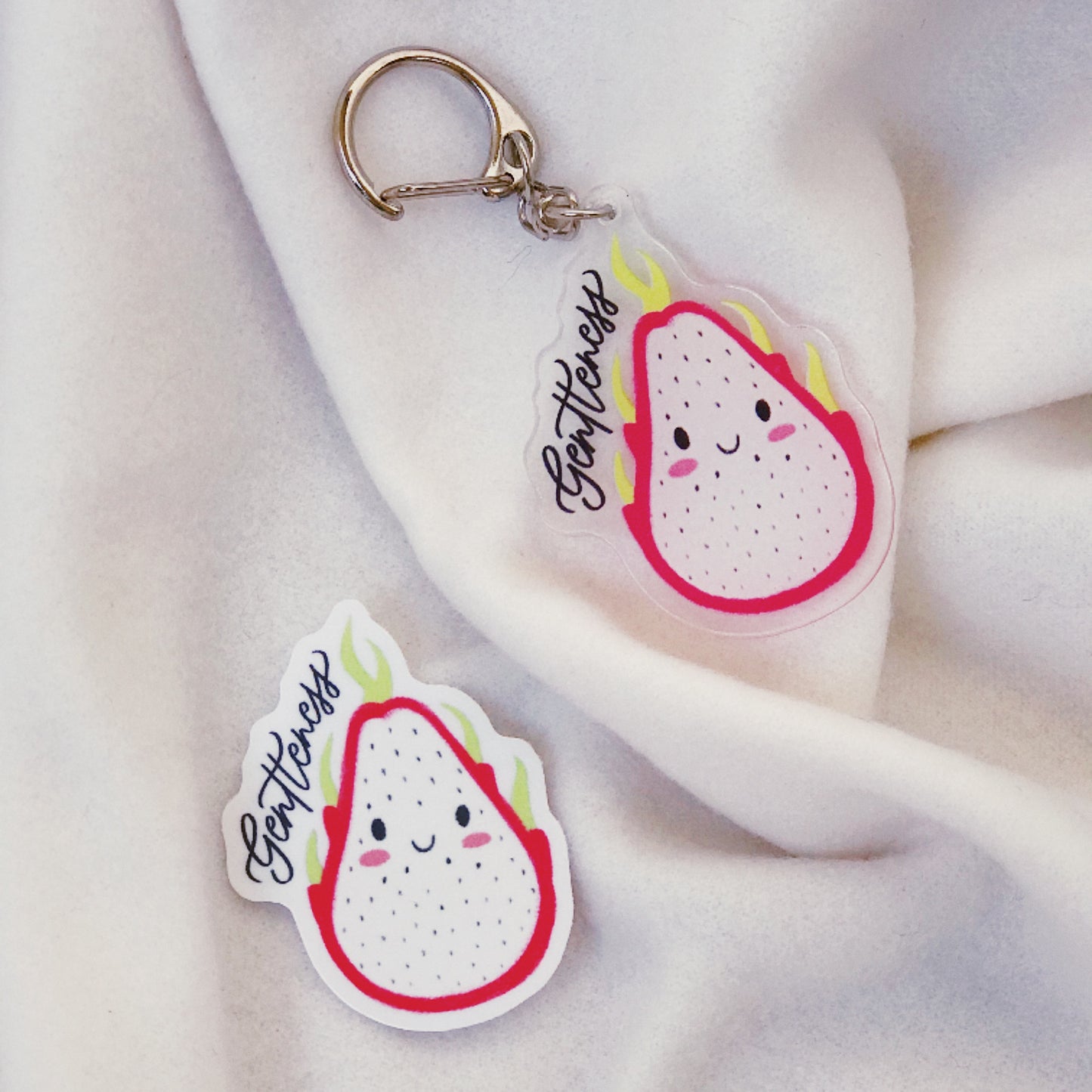 Gentleness (Dragonfruit) | Acrylic Keychain