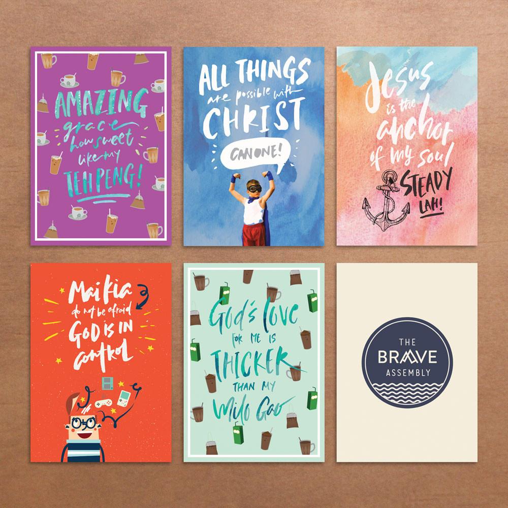 ‘Majulah, Brave One’ Postcard (Set of 5)