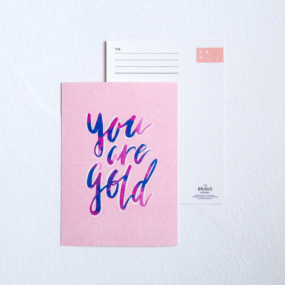 You are Gold / Postcard