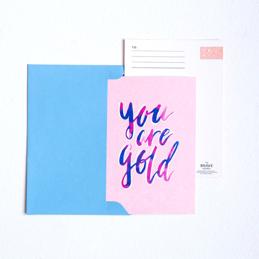 You are Gold / Postcard