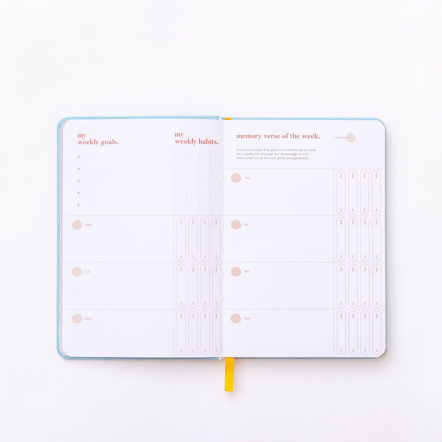 Undated Planner (Powder Blue)