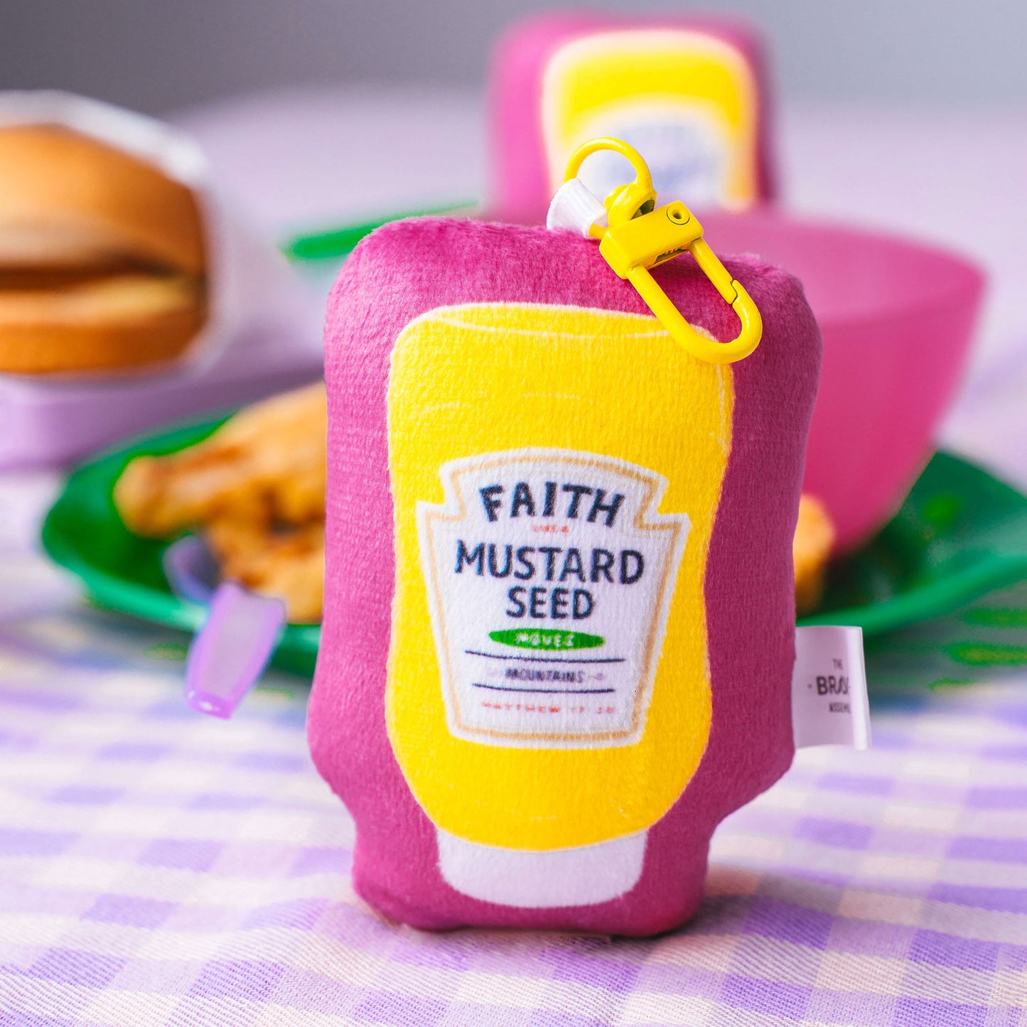 Faith Like Mustard Seed | Squishy Plushie Keychain
