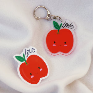 Love (Apple) | Acrylic Keychain