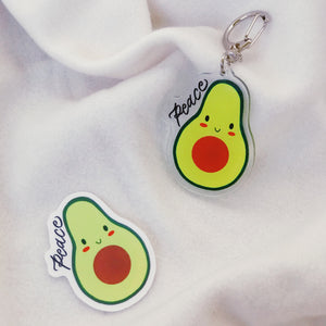 Peace (Avocado) | Acrylic Keychain