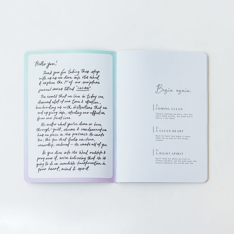 Clean Scripture Journal (Set of 2)