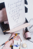 Customised Modern Calligraphy