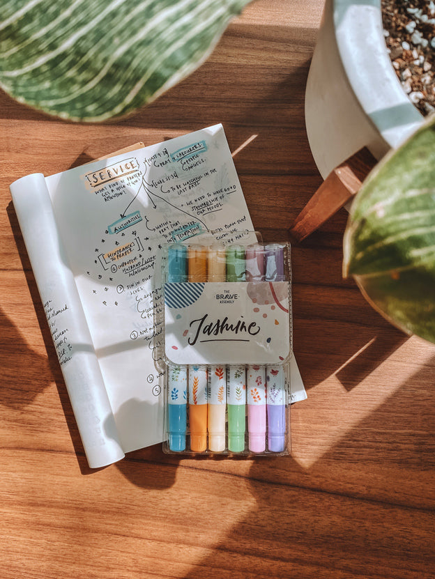 Clean Scripture Journal + Gel Highlighters Set