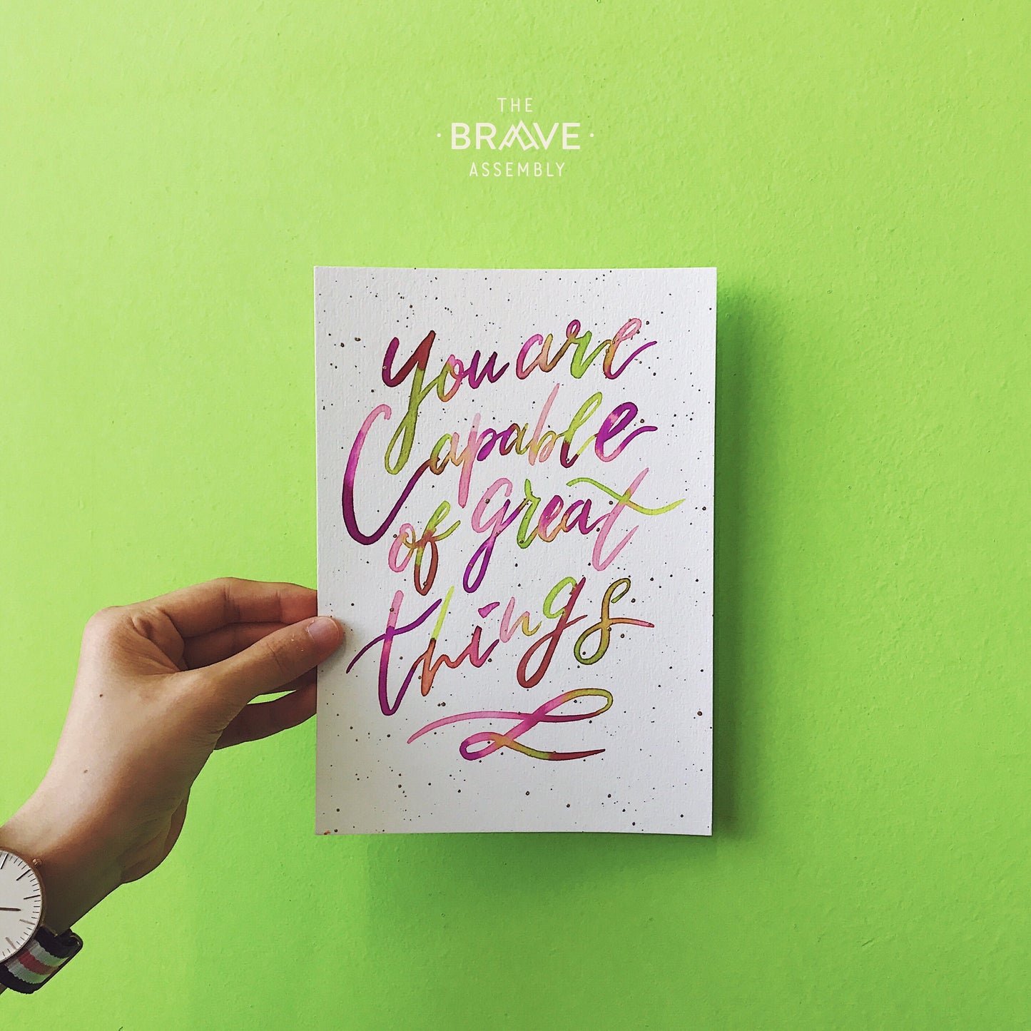 Custom Brush Calligraphy (Colour)