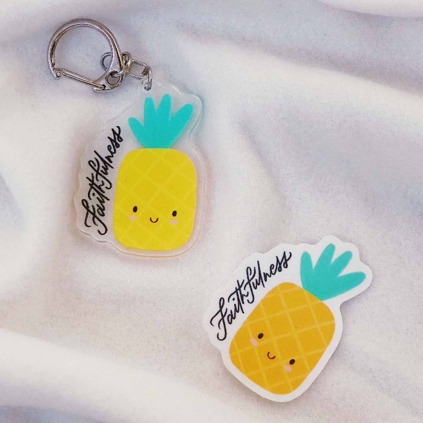 Faithfulness (Pineapple) | Acrylic Keychain