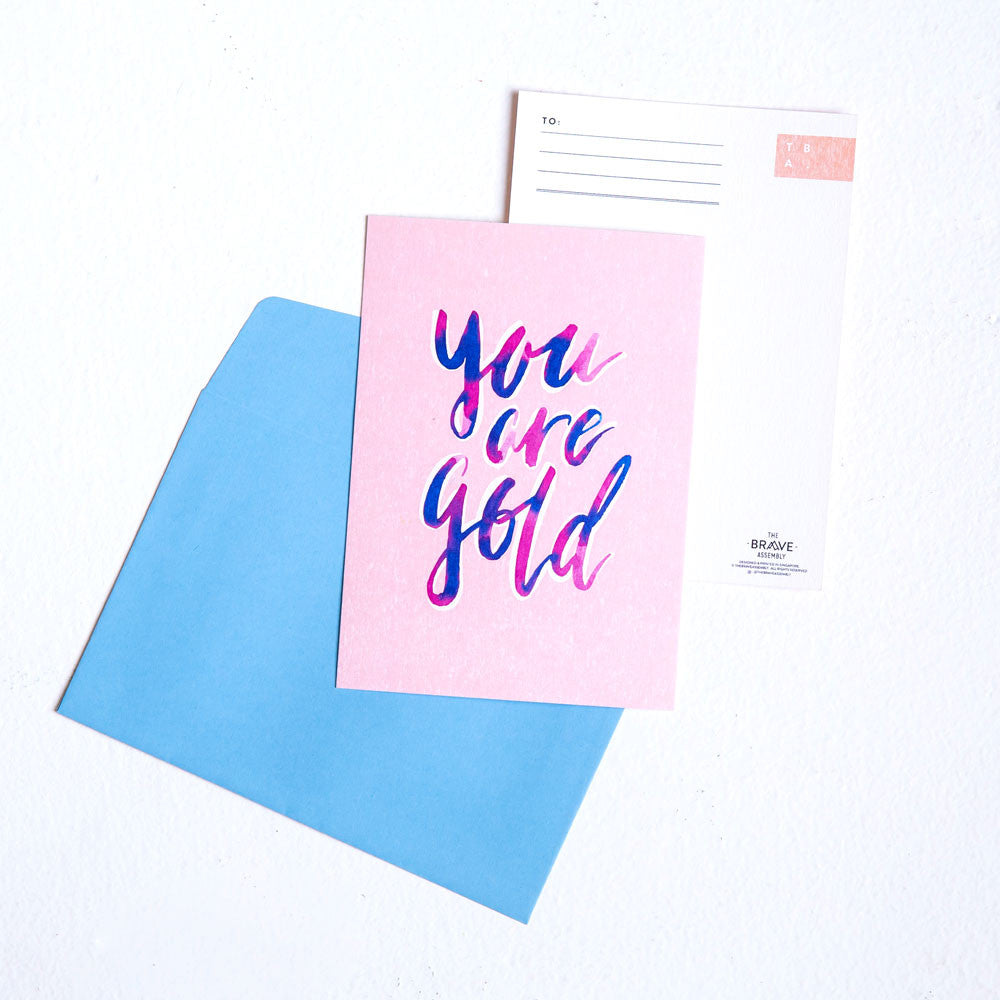 You are Gold / Postcard