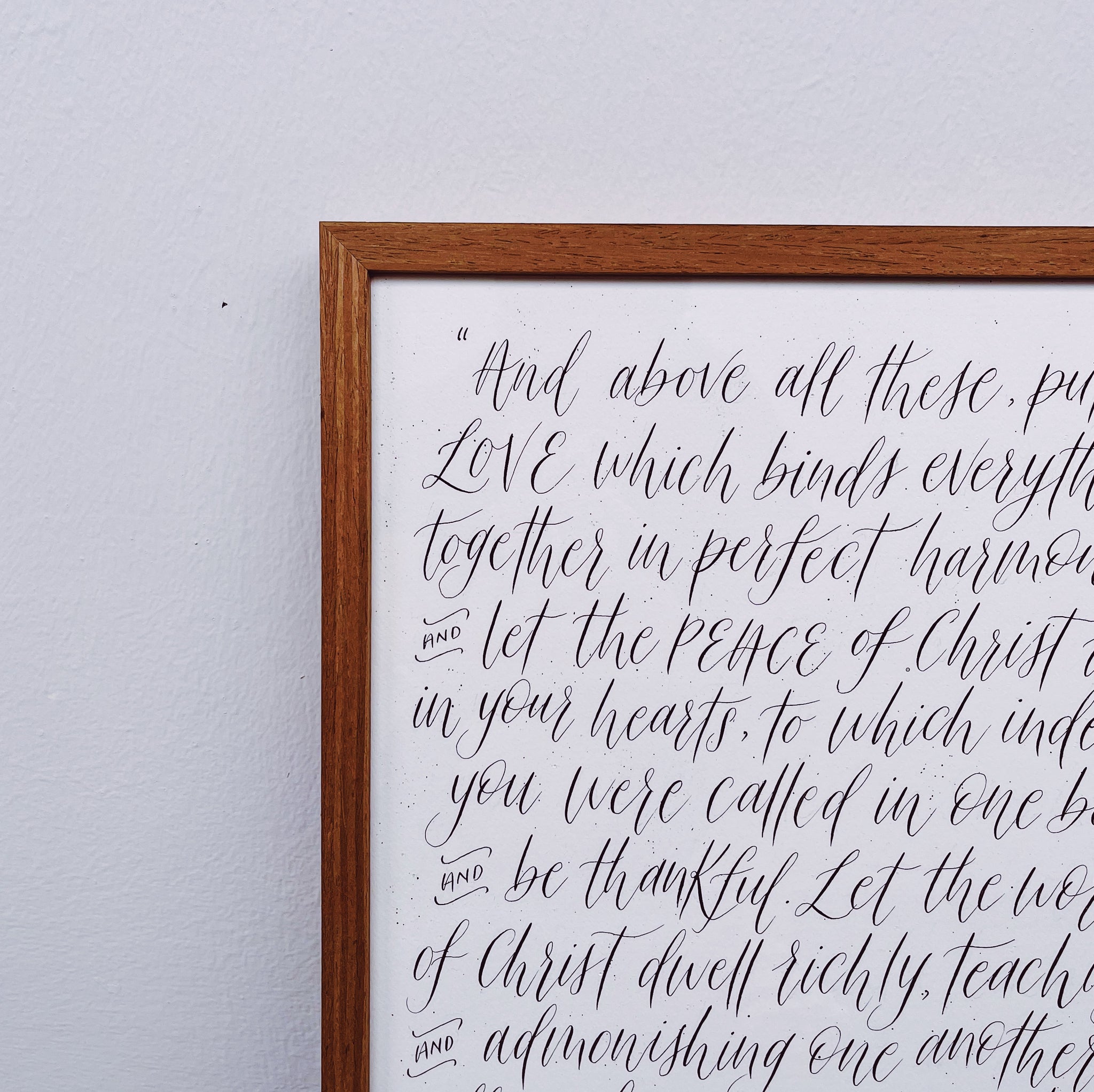 Customised Modern Calligraphy