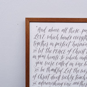 Customised Modern Calligraphy