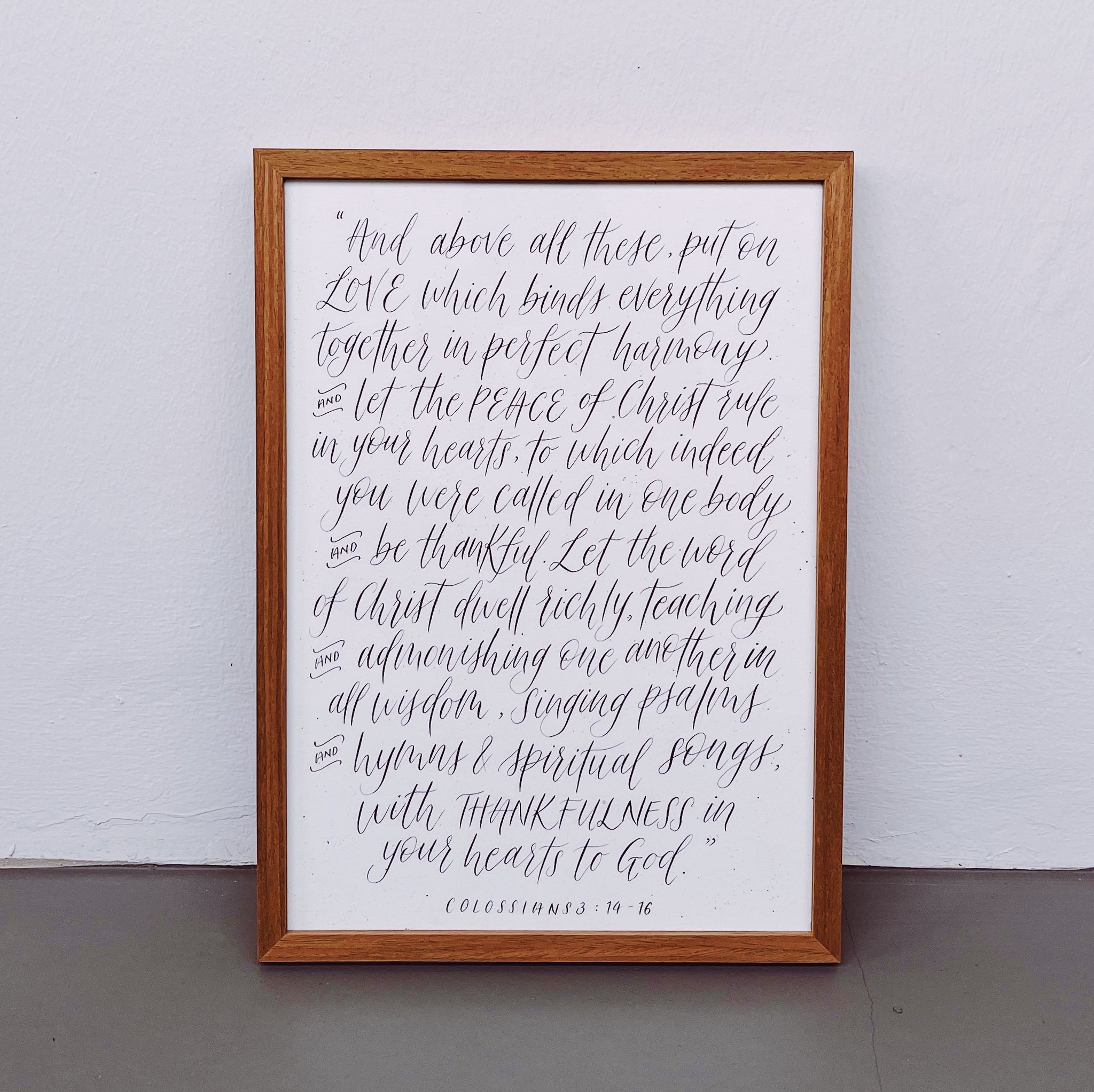 Customised Modern Calligraphy